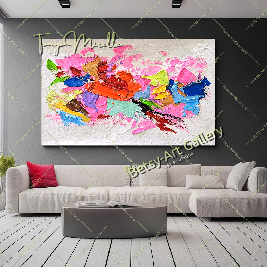 {{ product.title }} canvas artwork by Tanya Mirelle – modern wall decor – original artwork for home, living room, office, or gallery