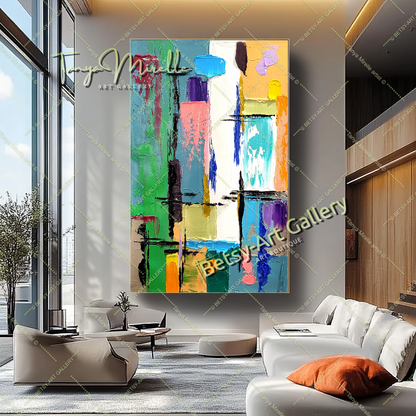 {{ product.title }} canvas artwork by Tanya Mirelle – modern wall decor – original artwork for home, living room, office, or gallery