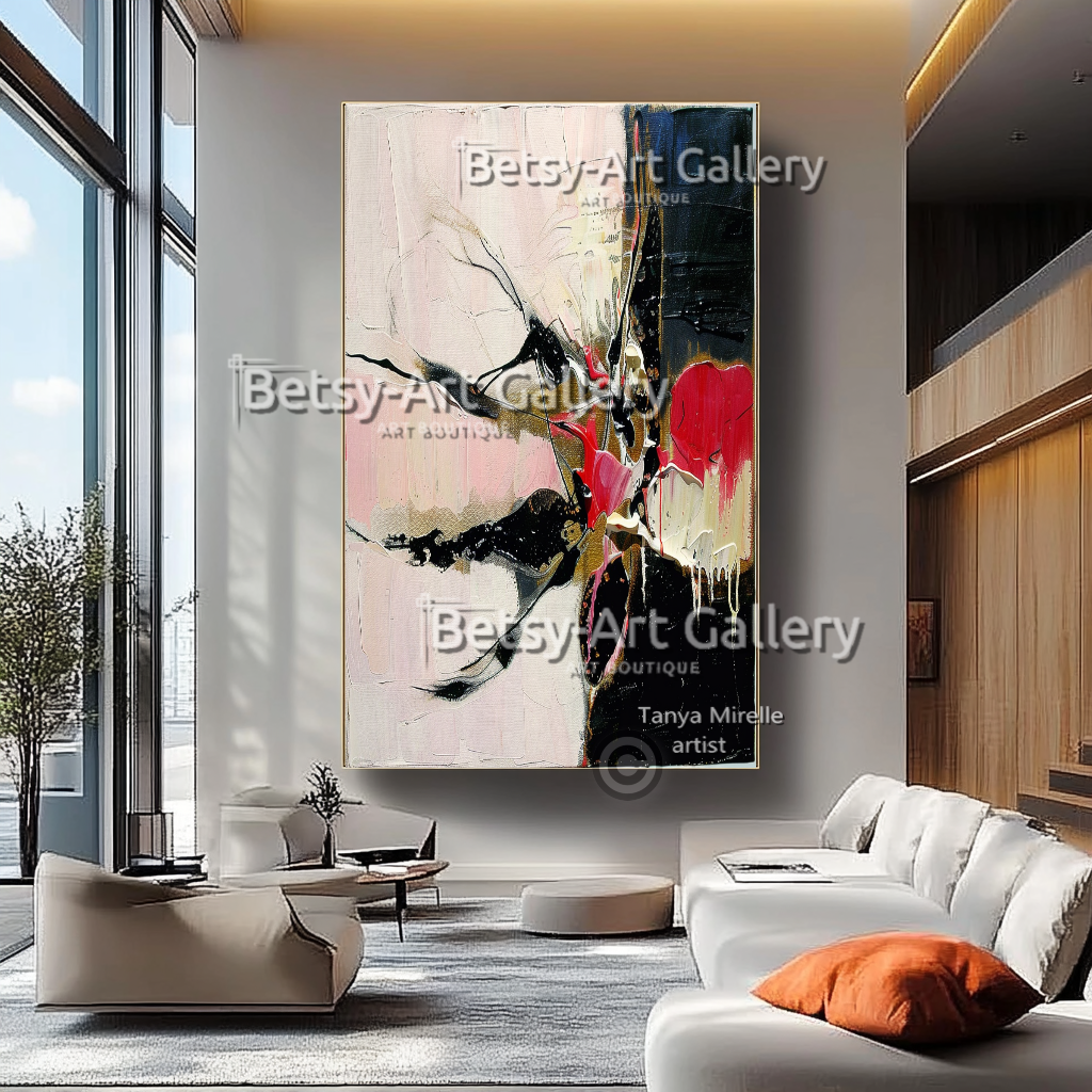 Modern Textured Abstract Impasto Oil Painting on Canvas #3