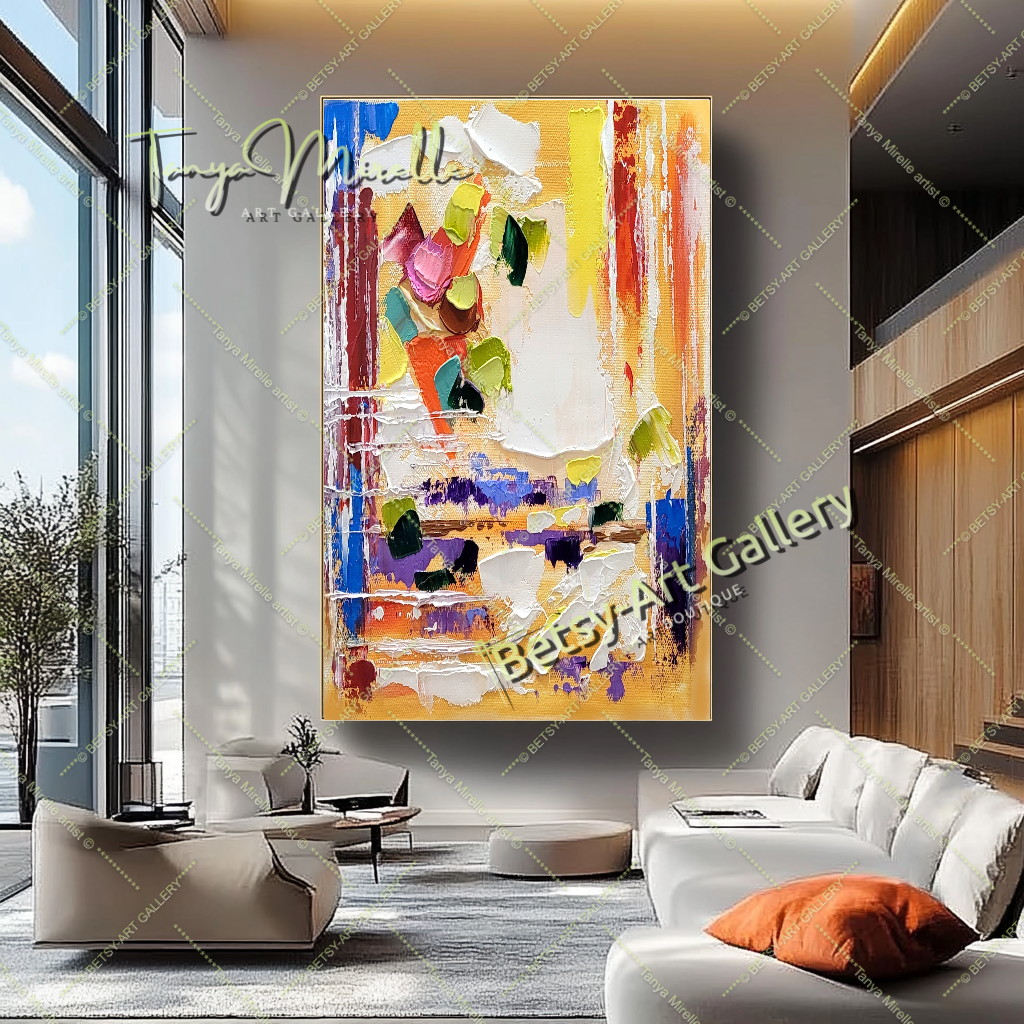 {{ product.title }} canvas artwork by Tanya Mirelle – modern wall decor – original artwork for home, living room, office, or gallery