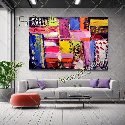 {{ product.title }} canvas artwork by Tanya Mirelle – modern wall decor – original artwork for home, living room, office, or gallery