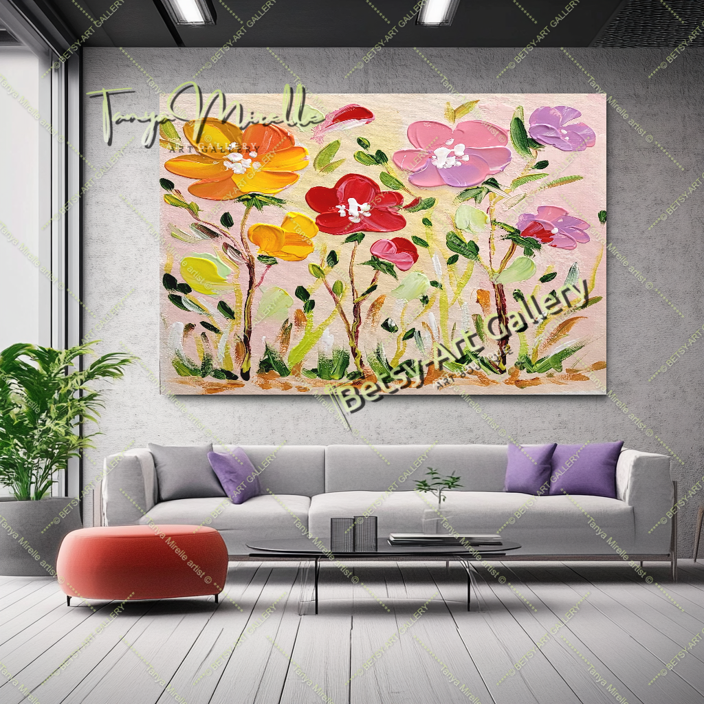 {{ product.title }} canvas artwork by Tanya Mirelle – modern wall decor – original artwork for home, living room, office, or gallery