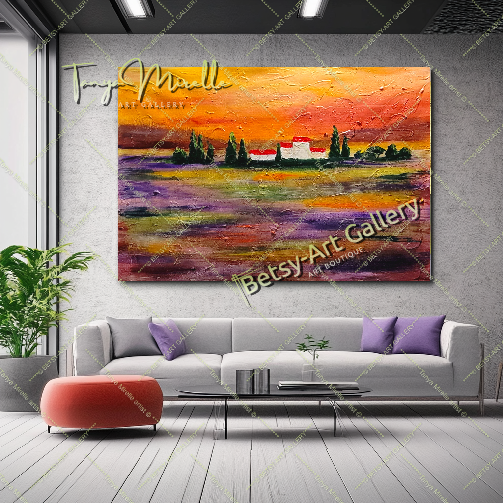 {{ product.title }} canvas artwork by Tanya Mirelle – modern wall decor – original artwork for home, living room, office, or gallery