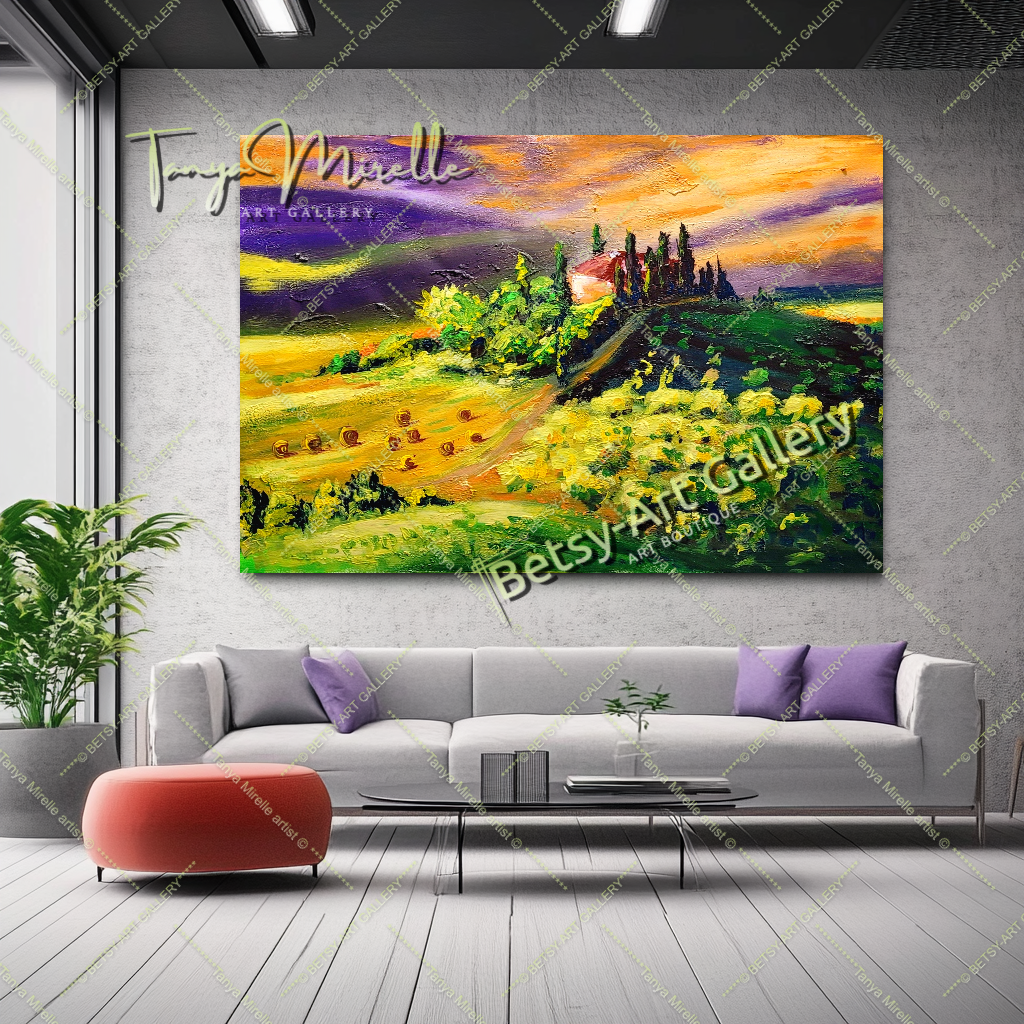{{ product.title }} canvas artwork by Tanya Mirelle – modern wall decor – original artwork for home, living room, office, or gallery