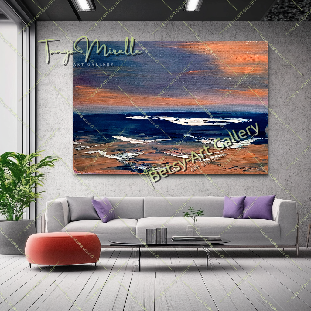 {{ product.title }} canvas artwork by Tanya Mirelle – modern wall decor – original artwork for home, living room, office, or gallery
