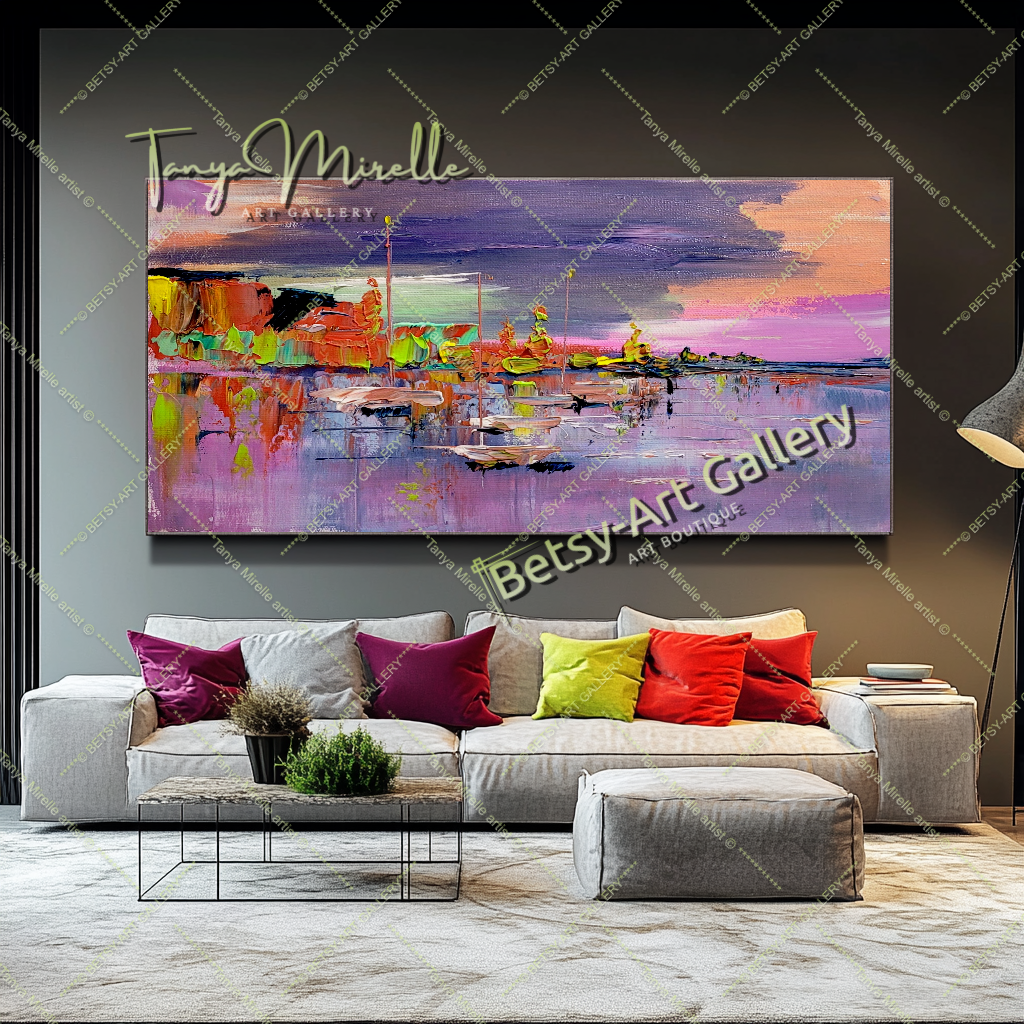 {{ product.title }} canvas artwork by Tanya Mirelle – modern wall decor – original artwork for home, living room, office, or gallery