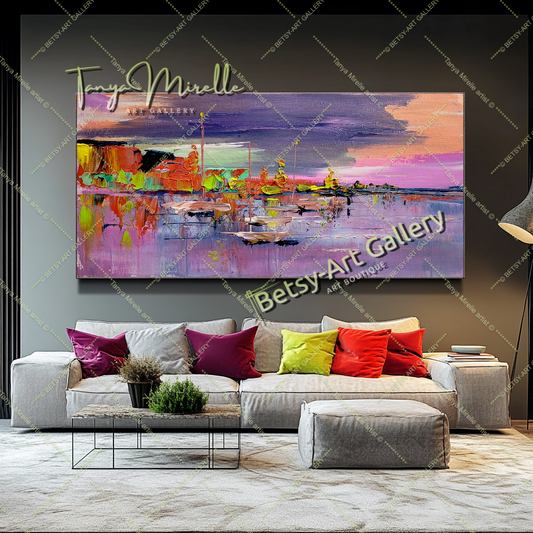 {{ product.title }} canvas artwork by Tanya Mirelle – modern wall decor – original artwork for home, living room, office, or gallery