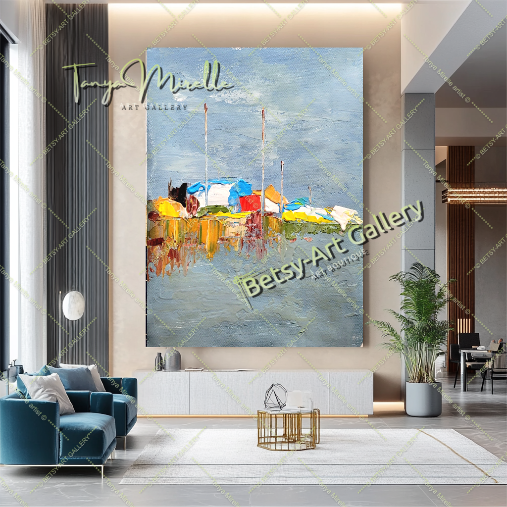 {{ product.title }} canvas artwork by Tanya Mirelle – modern wall decor – original artwork for home, living room, office, or gallery