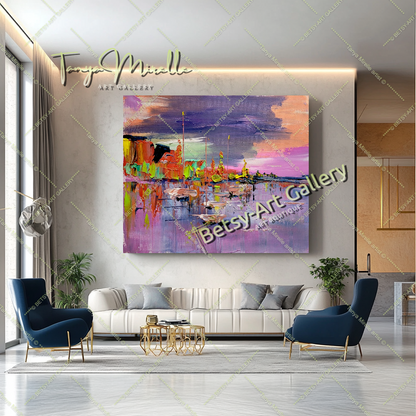 {{ product.title }} canvas artwork by Tanya Mirelle – modern wall decor – original artwork for home, living room, office, or gallery