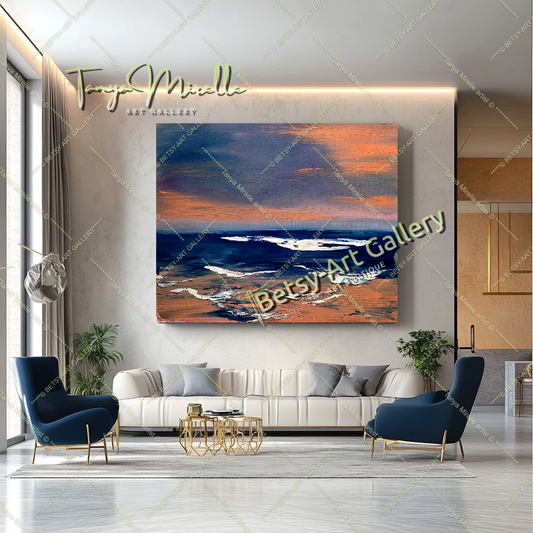 {{ product.title }} canvas artwork by Tanya Mirelle – modern wall decor – original artwork for home, living room, office, or gallery