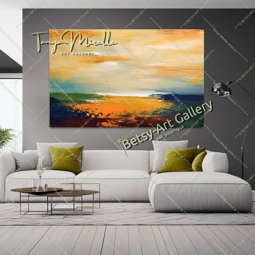 {{ product.title }} canvas artwork by Tanya Mirelle – modern wall decor – original artwork for home, living room, office, or gallery