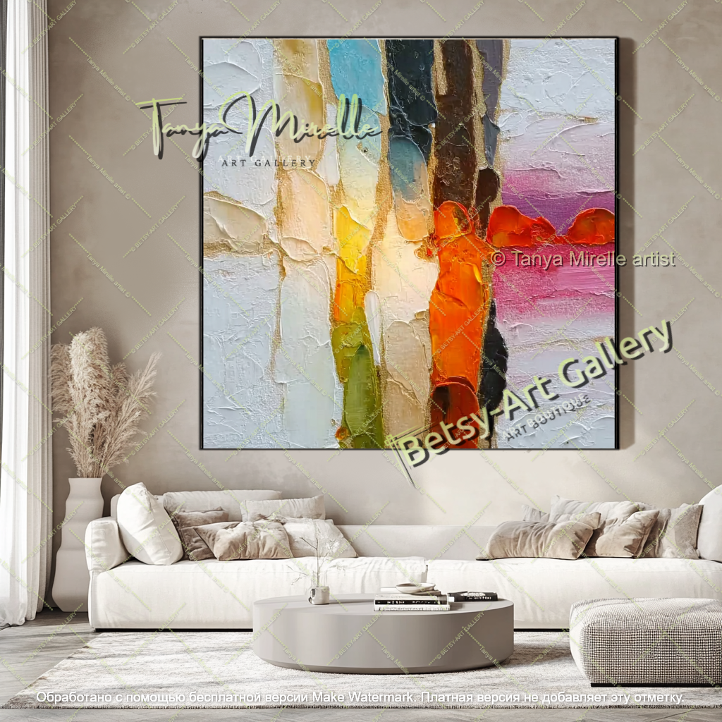 Contemporary Colorful Abstract Wall Art