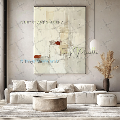 Industrial Copper Luxe - Large Modern Canvas Art for Living Room