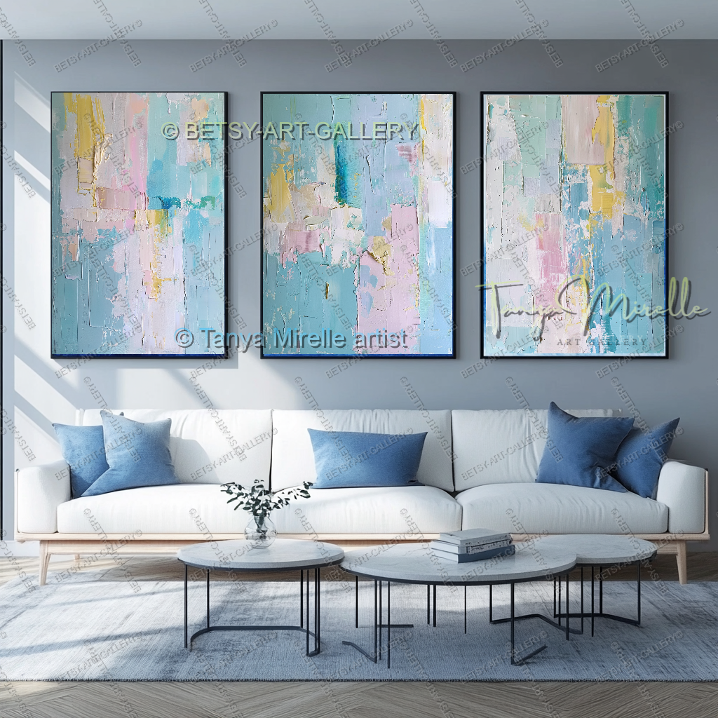Quiet Expression – Large Impasto Canvas Art for Modern Interiors