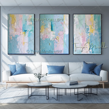 Quiet Expression – Large Impasto Canvas Art for Modern Interiors