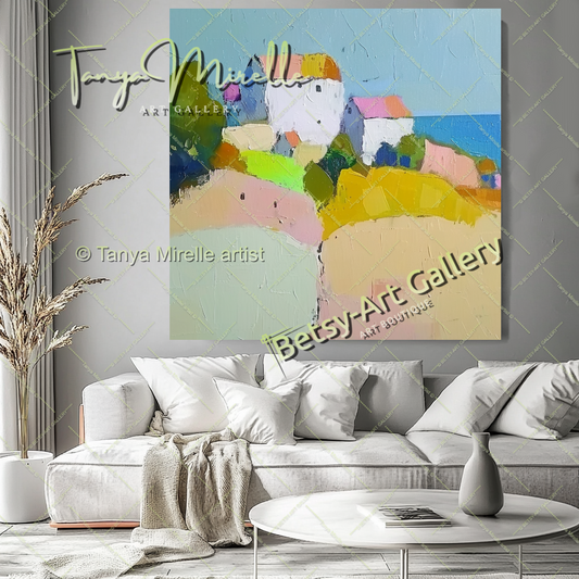 {{ product.title }} canvas artwork by Tanya Mirelle – modern wall decor – original artwork for home, living room, office, or gallery