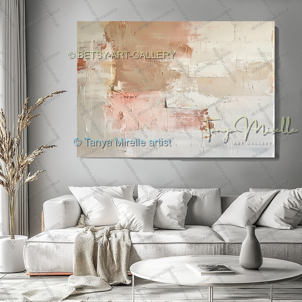 Warm Light Abstract - Minimalist Modern Wall Art in Warm Neutral Tones