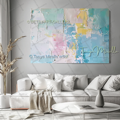 Quiet Expression – Large Impasto Canvas Art for Modern Interiors