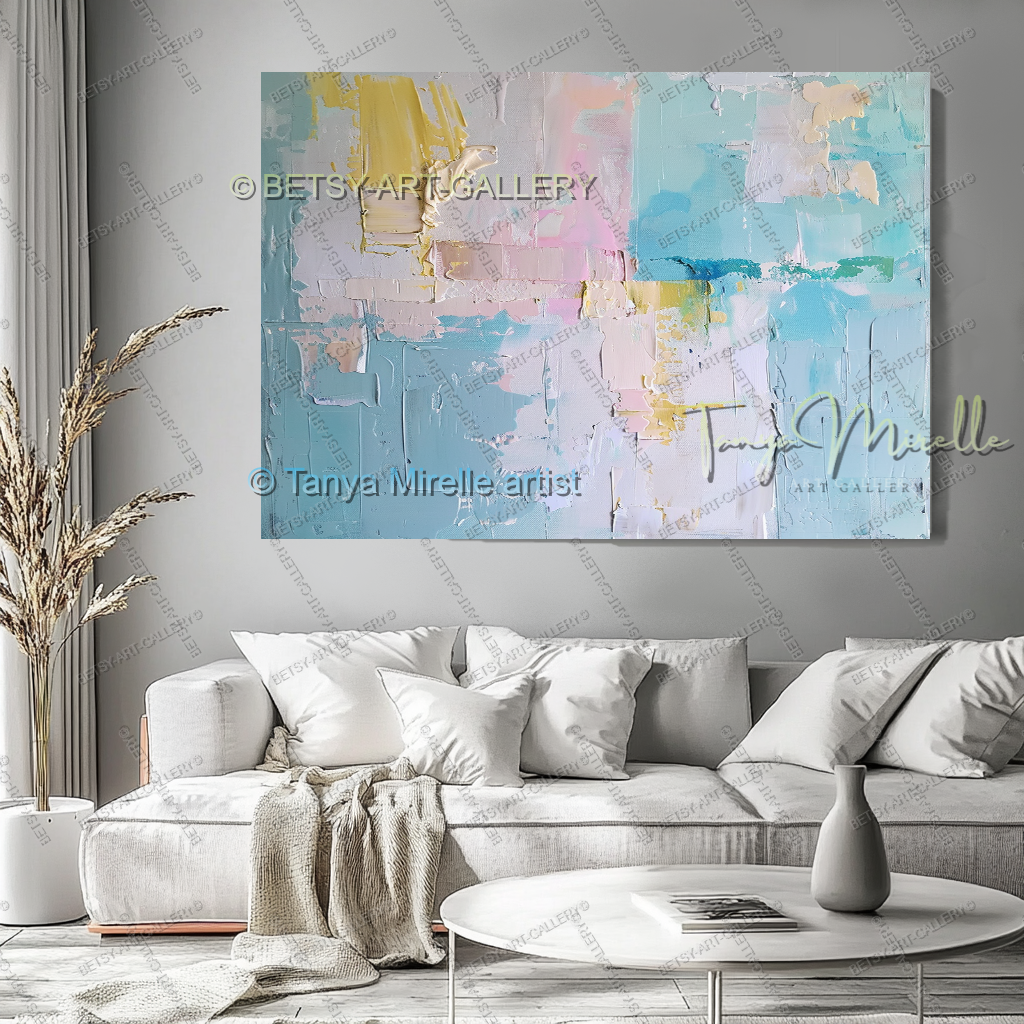 Quiet Expression – Large Impasto Canvas Art for Modern Interiors