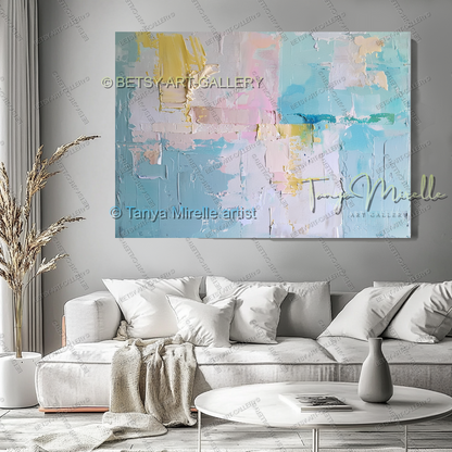 Quiet Expression – Large Impasto Canvas Art for Modern Interiors