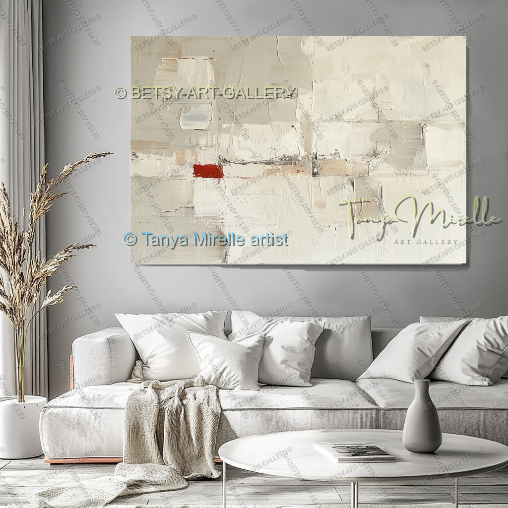 Industrial Copper Luxe - Large Modern Canvas Art for Living Room