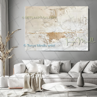 Scandinavian Abstract Art – Large Textured Canvas Artwork
