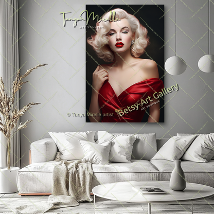 Vintage Woman's Portrait - Modern Canvas Print