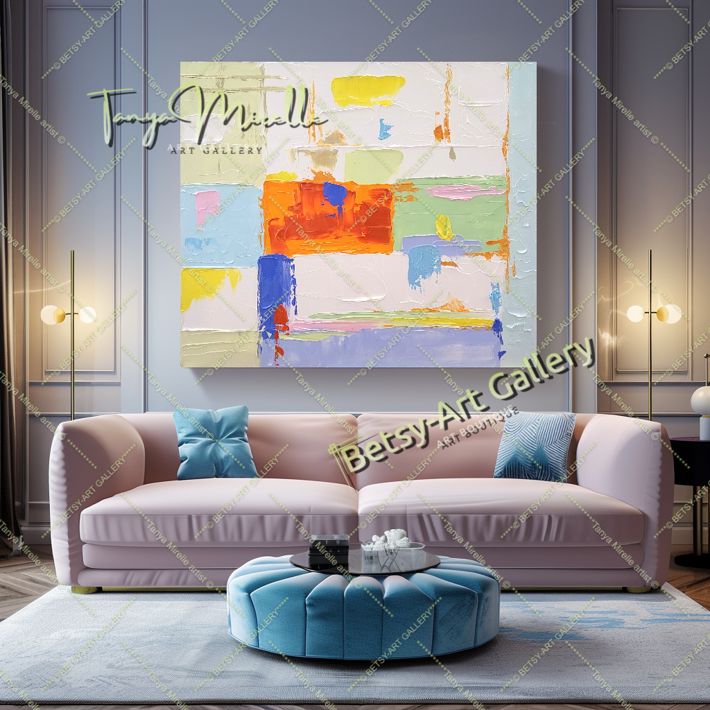 {{ product.title }} canvas artwork by Tanya Mirelle – modern wall decor – original artwork for home, living room, office, or gallery