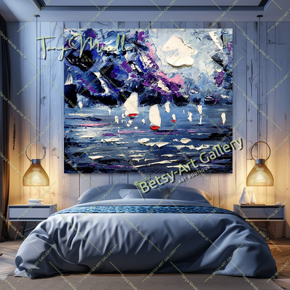 {{ product.title }} canvas artwork by Tanya Mirelle – modern wall decor – original artwork for home, living room, office, or gallery