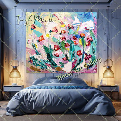 {{ product.title }} canvas artwork by Tanya Mirelle – modern wall decor – original artwork for home, living room, office, or gallery
