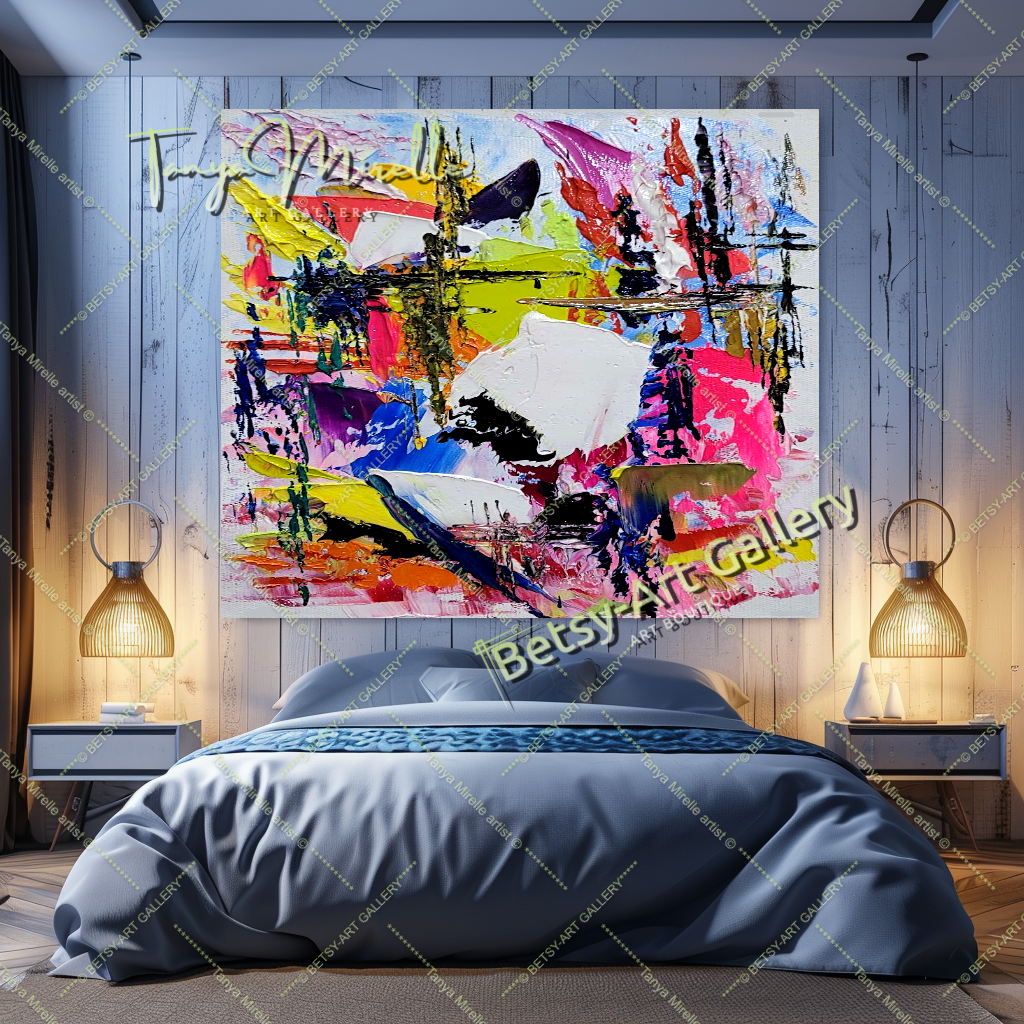 {{ product.title }} canvas artwork by Tanya Mirelle – modern wall decor – original artwork for home, living room, office, or gallery