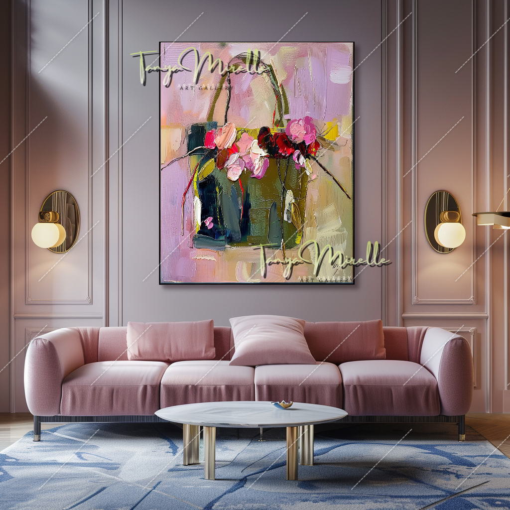 Large Impasto Oil Painting, Bold Abstract Canvas #213