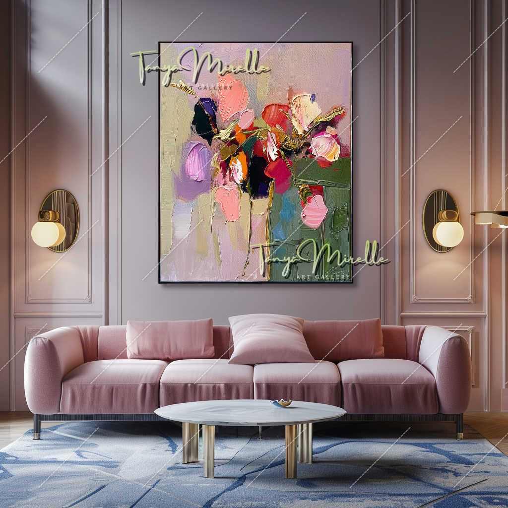 Large Impasto Oil Painting, Bold Abstract Canvas #213
