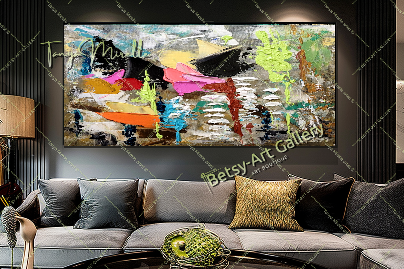 {{ product.title }} canvas artwork by Tanya Mirelle – modern wall decor – original artwork for home, living room, office, or gallery