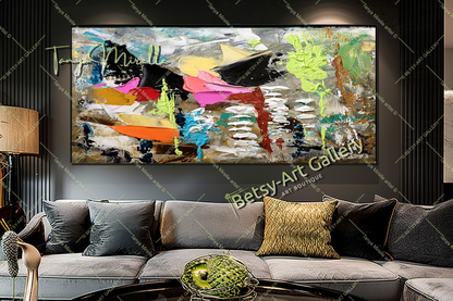 {{ product.title }} canvas artwork by Tanya Mirelle – modern wall decor – original artwork for home, living room, office, or gallery