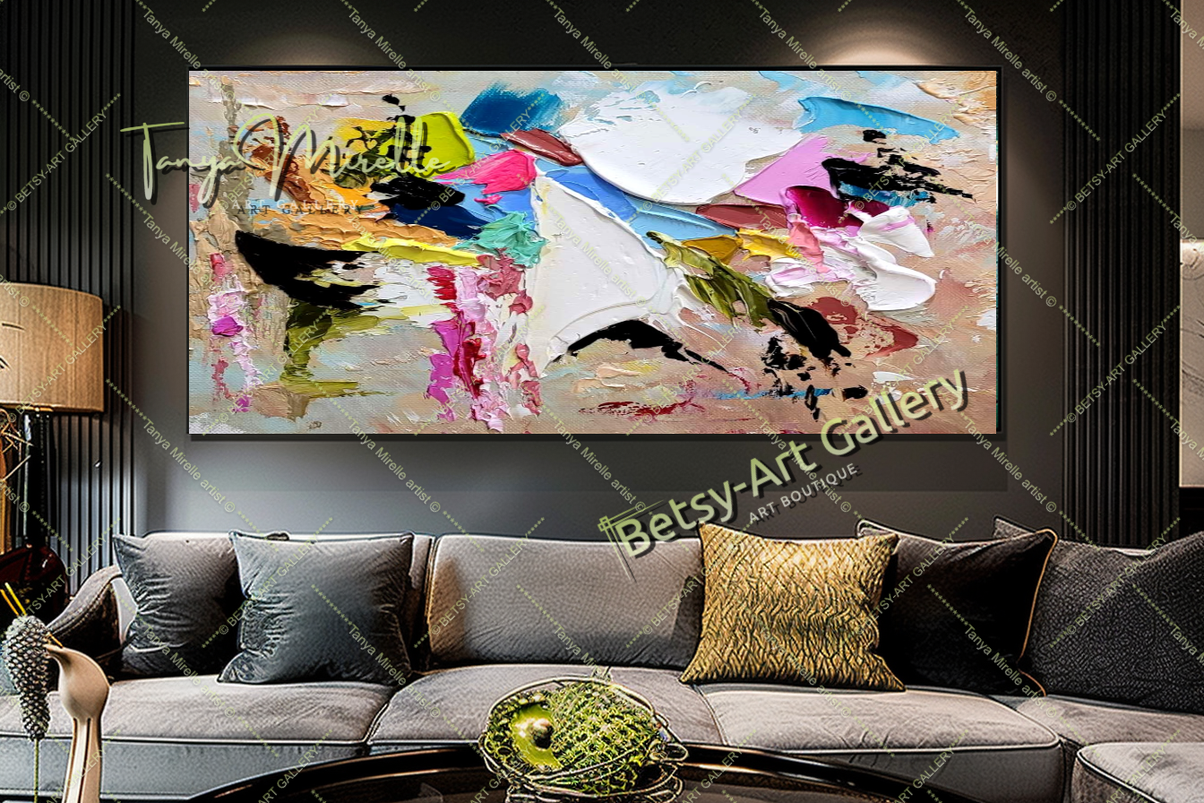 {{ product.title }} canvas artwork by Tanya Mirelle – modern wall decor – original artwork for home, living room, office, or gallery