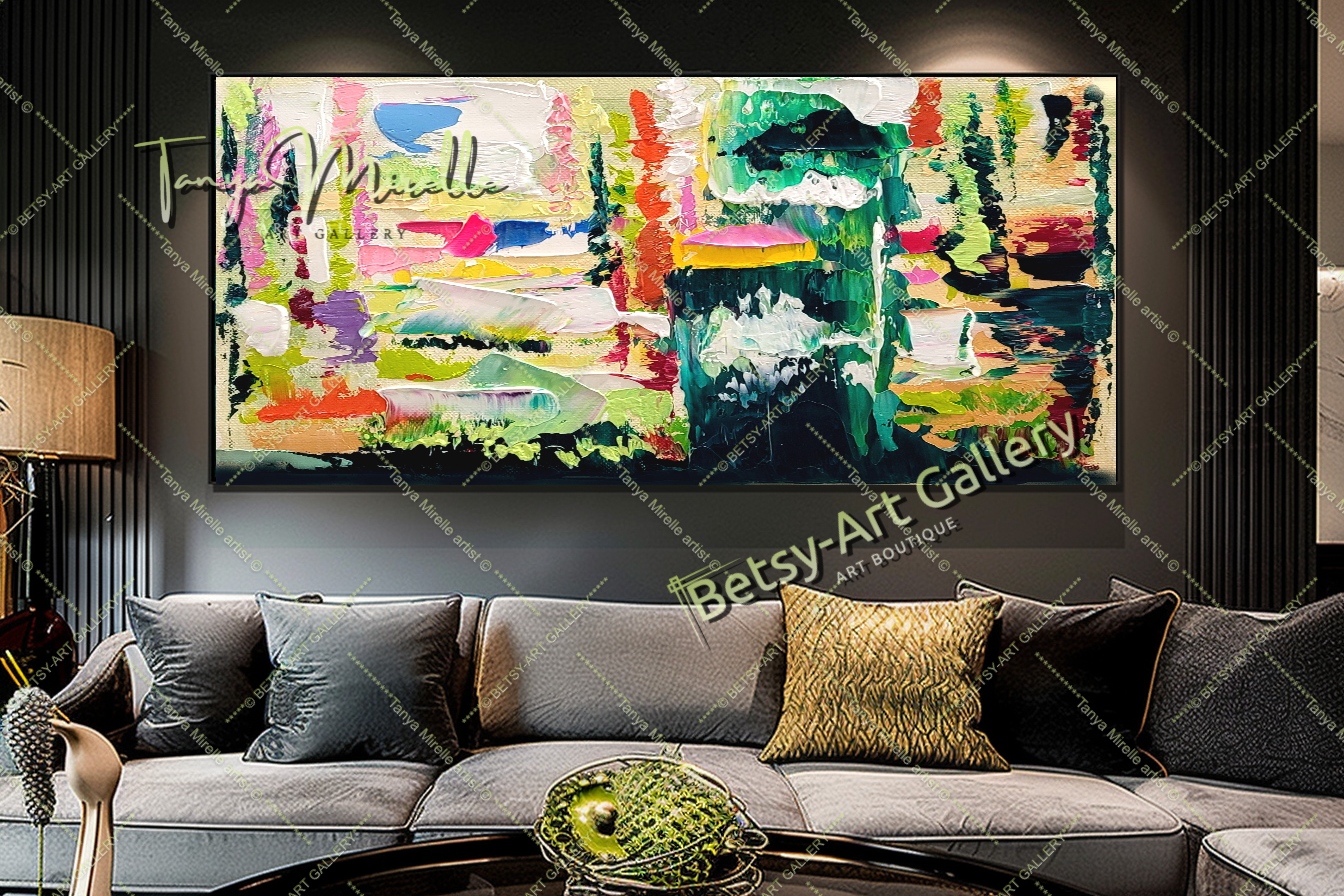 {{ product.title }} canvas artwork by Tanya Mirelle – modern wall decor – original artwork for home, living room, office, or gallery