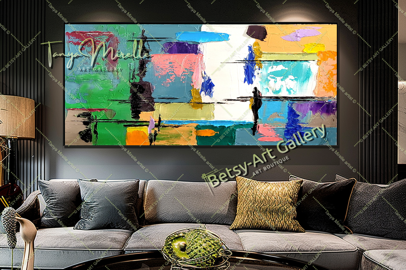 {{ product.title }} canvas artwork by Tanya Mirelle – modern wall decor – original artwork for home, living room, office, or gallery