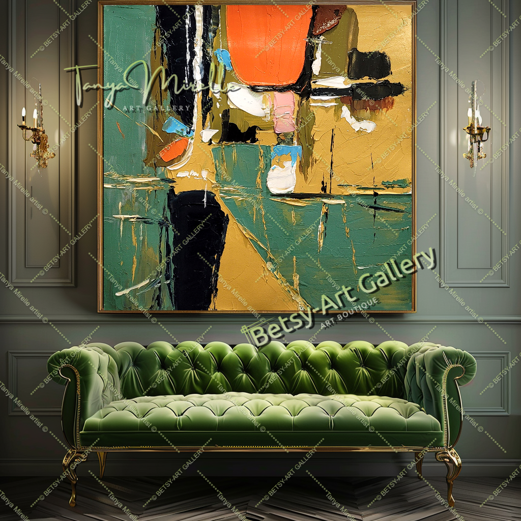 {{ product.title }} canvas artwork by Tanya Mirelle – modern wall decor – original artwork for home, living room, office, or gallery