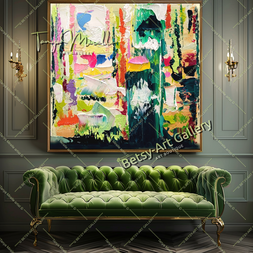 {{ product.title }} canvas artwork by Tanya Mirelle – modern wall decor – original artwork for home, living room, office, or gallery