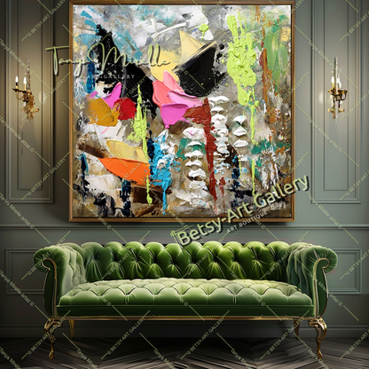 {{ product.title }} canvas artwork by Tanya Mirelle – modern wall decor – original artwork for home, living room, office, or gallery