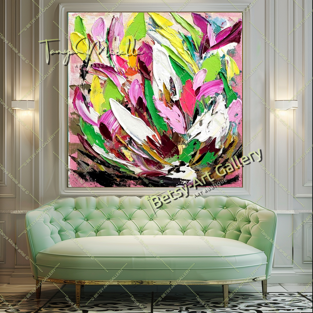 {{ product.title }} canvas artwork by Tanya Mirelle – modern wall decor – original artwork for home, living room, office, or gallery
