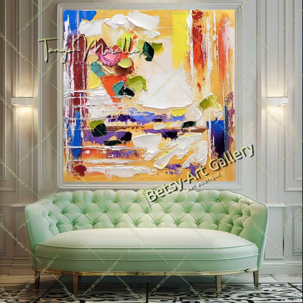 {{ product.title }} canvas artwork by Tanya Mirelle – modern wall decor – original artwork for home, living room, office, or gallery