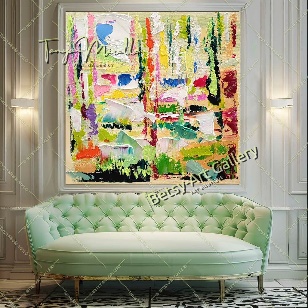 {{ product.title }} canvas artwork by Tanya Mirelle – modern wall decor – original artwork for home, living room, office, or gallery