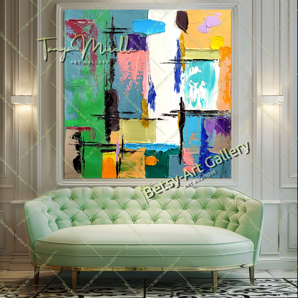 {{ product.title }} canvas artwork by Tanya Mirelle – modern wall decor – original artwork for home, living room, office, or gallery