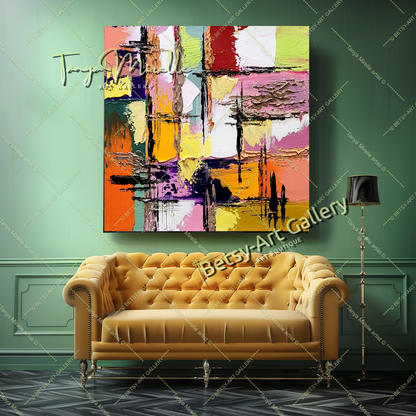 {{ product.title }} canvas artwork by Tanya Mirelle – modern wall decor – original artwork for home, living room, office, or gallery