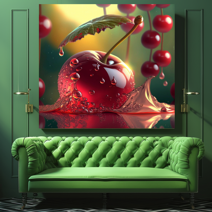 Green Tea and Popcorn Wall Art Print