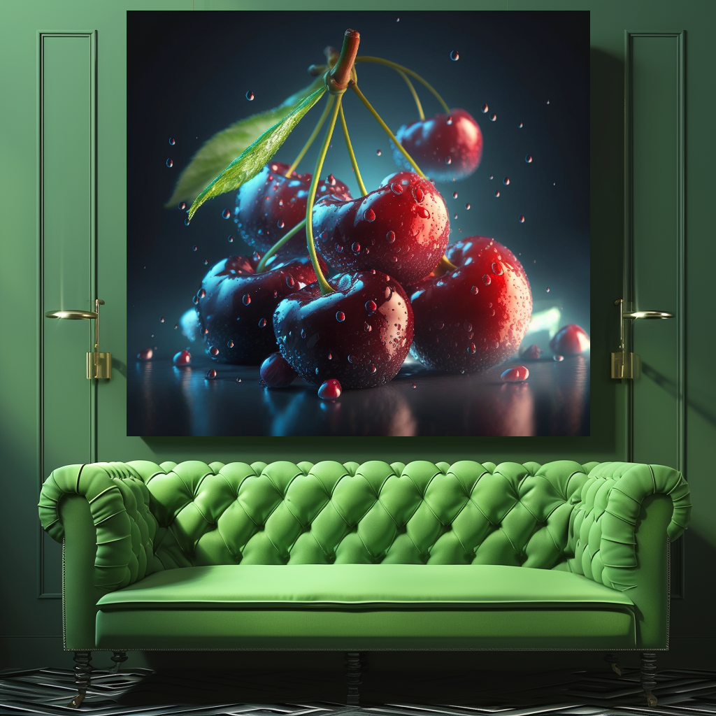 Green Tea and Popcorn Wall Art Print