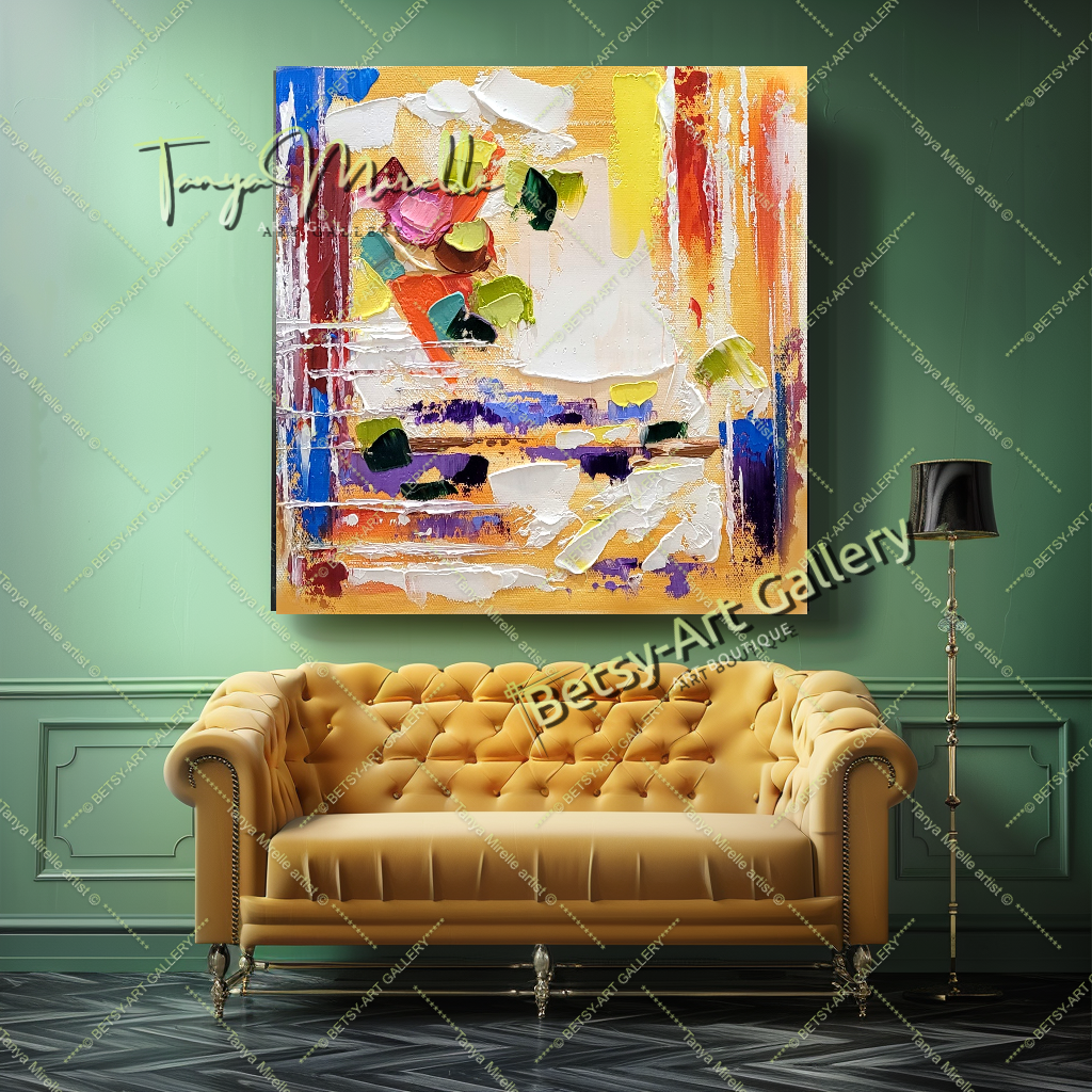 {{ product.title }} canvas artwork by Tanya Mirelle – modern wall decor – original artwork for home, living room, office, or gallery