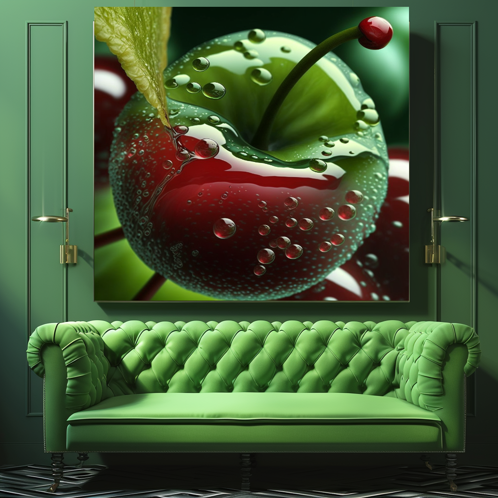 Green Tea and Popcorn Wall Art Print